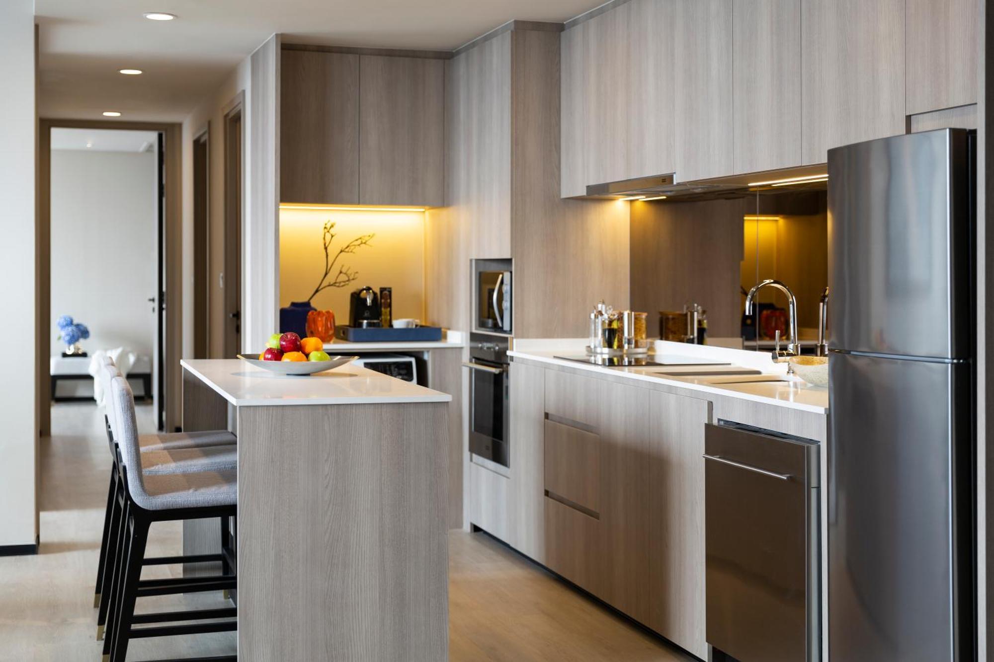 Ascott Thonglor Bangkok Banguecoque Exterior foto A kitchen in a condominium