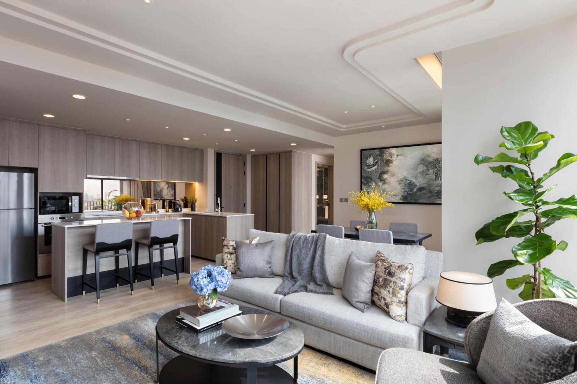 Ascott Thonglor Bangkok Banguecoque Exterior foto The interior of a typical apartment